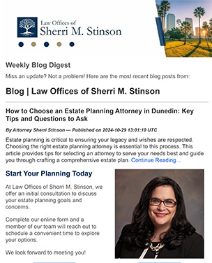 Estate Planning Newsletter - Subscribe Today!